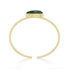 emerald rough bracelet