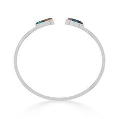 azurite malachite cab bracelet