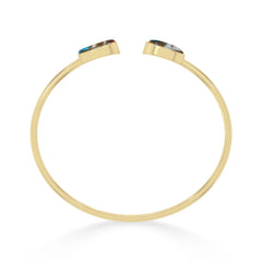 spiny oyster turquoise cab bracelet