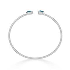 london blue topaz cut bracelet