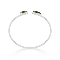 green tourmaline cab bracelet