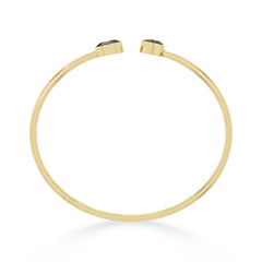 smoky quartz cut bracelet