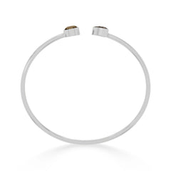 smoky quartz cut bracelet