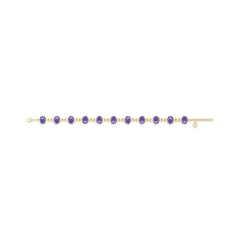 tanzanite chain bracelet