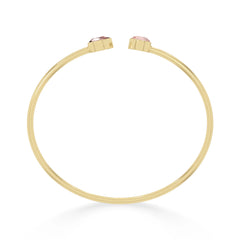 morganite cut bracelet