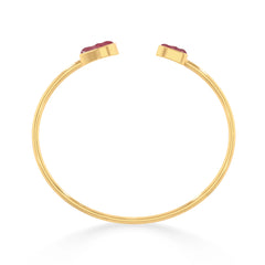 pink tourmaline twister bracelet
