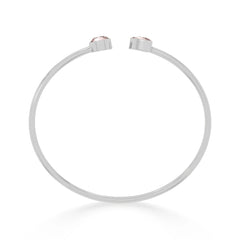 rose quartz cut bracelet