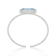 swiss-blue-topaz cut bracelet