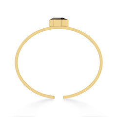 smoky quartz cut bracelet