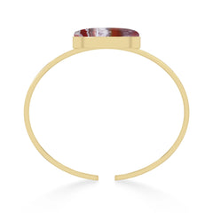 crazy lace agate rough bracelet