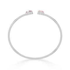 morganite cut bracelet