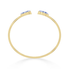 blue lace agate cab bracelet