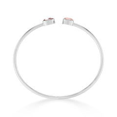morganite cut bracelet
