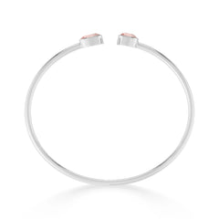 morganite cut bracelet