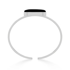 black onyx rough bracelet