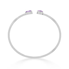 amethyst cut bracelet
