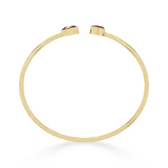 garnet cut bracelet
