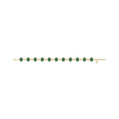 emerald chain bracelet
