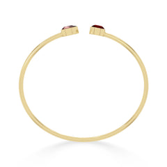 garnet cut bracelet