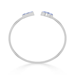 blue lace agate cab bracelet