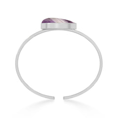 chevron amethyst rough bracelet