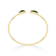 green tourmaline cab bracelet