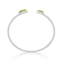 peridot twister bracelet