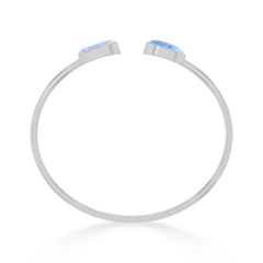 rainbow moonstone cab bracelet