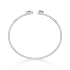 green tourmaline cut bracelet