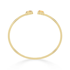 citrine cut bracelet