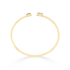 titanium druzy silver cab bracelet