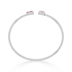 morganite cut bracelet