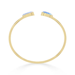 rainbow moonstone cab bracelet