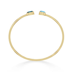 london blue topaz with swiss blue topaz cut bracelet