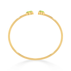 peridot cut bracelet