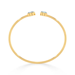 aquamarine cut bracelet