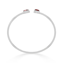 garnet cut bracelet