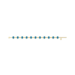 swiss-blue-topaz chain bracelet