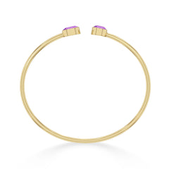 amethyst cut bracelet