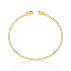 rose quartz cut bracelet