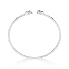 pink tourmaline cut bracelet