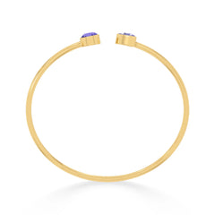 tanzanite cut bracelet