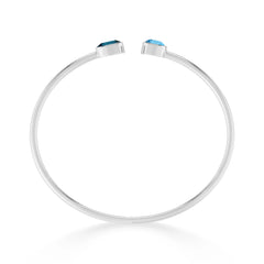 london blue topaz with swiss blue topaz cut bracelet