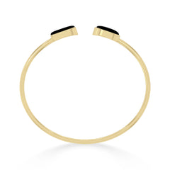 black onyx cab bracelet