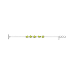 peridot rough bracelet