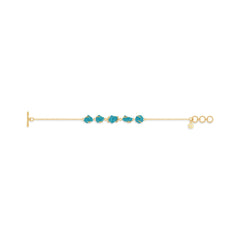 paraiba apatite rough bracelet