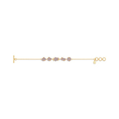 morganite rough bracelet