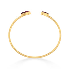 rhodolite garnet twister bracelet