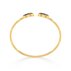 black fossil coral cab bracelet