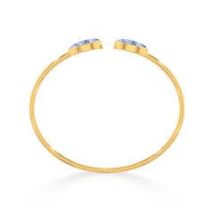 blue lace agate cab bracelet